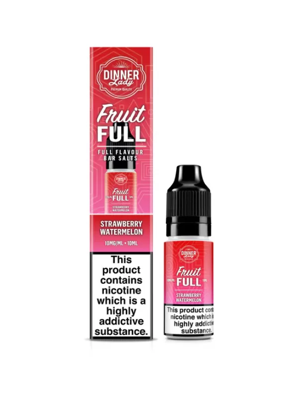 STRAWBERRY WATERMELON BAR SALTS DINNER LADY FRUIT FULL 10ML E-LIQUID - 10mg