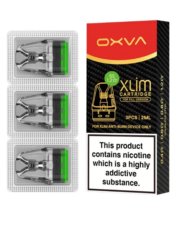OXVA Xlim SS Top Fill Replacement Pods (3 Pack) - 0.6ohm - Image 3