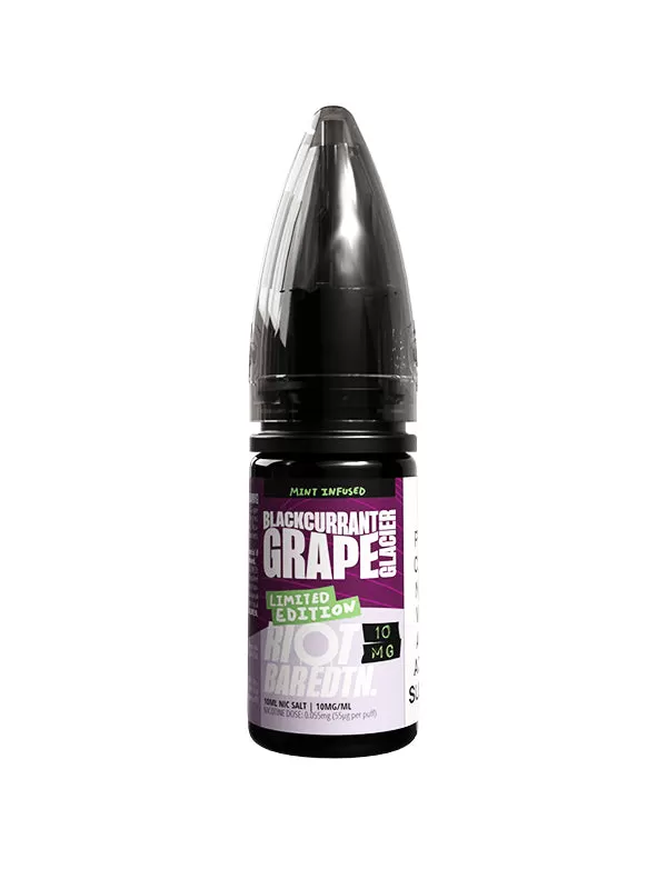 Blackcurrant Grape Glacier Riot Nic Salt E-Liquid - 10mg