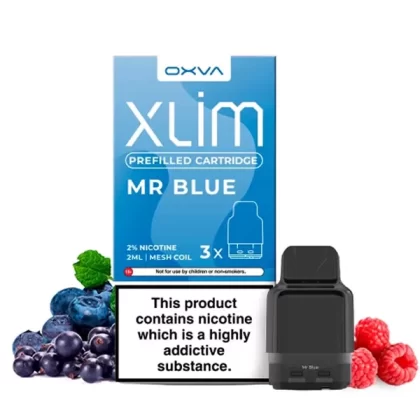 Oxva Xlim Prefilled E-Liquid Pod Cartridges - Mr Blue