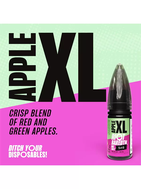 Apple XL BAR EDTN Riot Squad Nic Salt E-Liquid - 20mg - Image 2