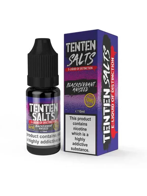 Blackcurrant Aniseed TenTen Salts E-Liquid - 20mg