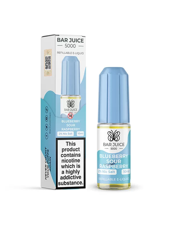 Bar Juice 5000 Blueberry Sour Raspberry Nic Salt E-Liquid - 20mg - Image 2
