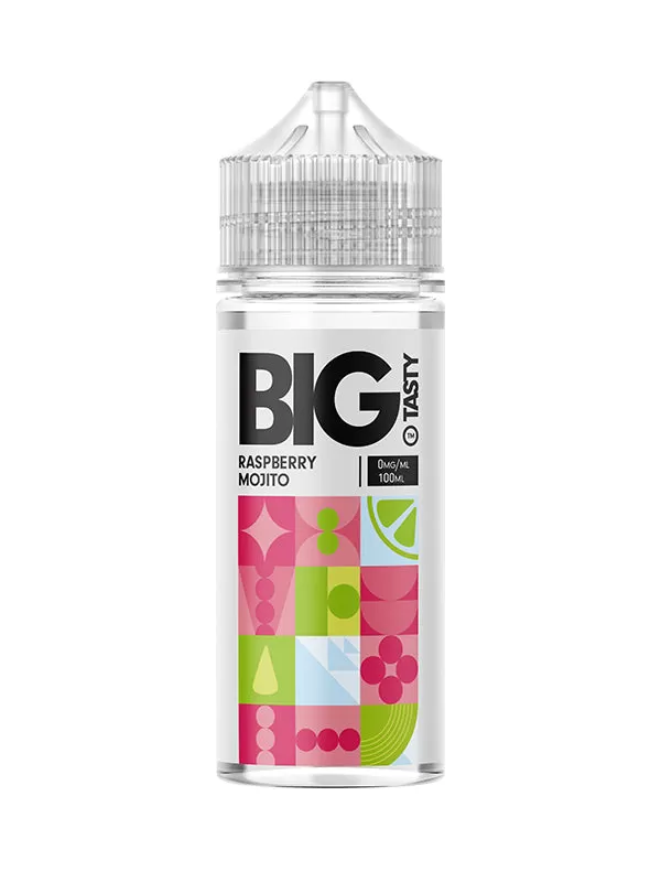 Big Tasty Juiced Raspberry Mojito E Liquid 120ml - 0mg