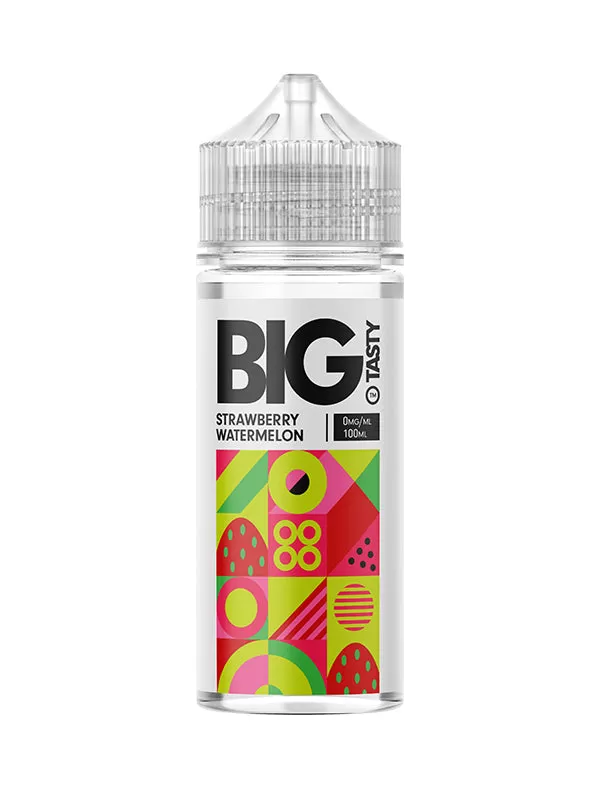 Big Tasty Candy Rush Strawberry Watermelon E Liquid 120ml - 0mg
