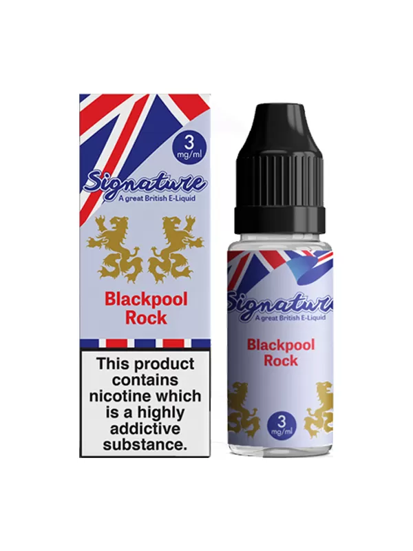 Blackpool Rock - Signature E Liquid 10ml - 3mg