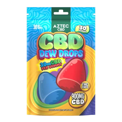 Aztec CBD Gummies – 900mg (30 Gummies) - Dew Drops
