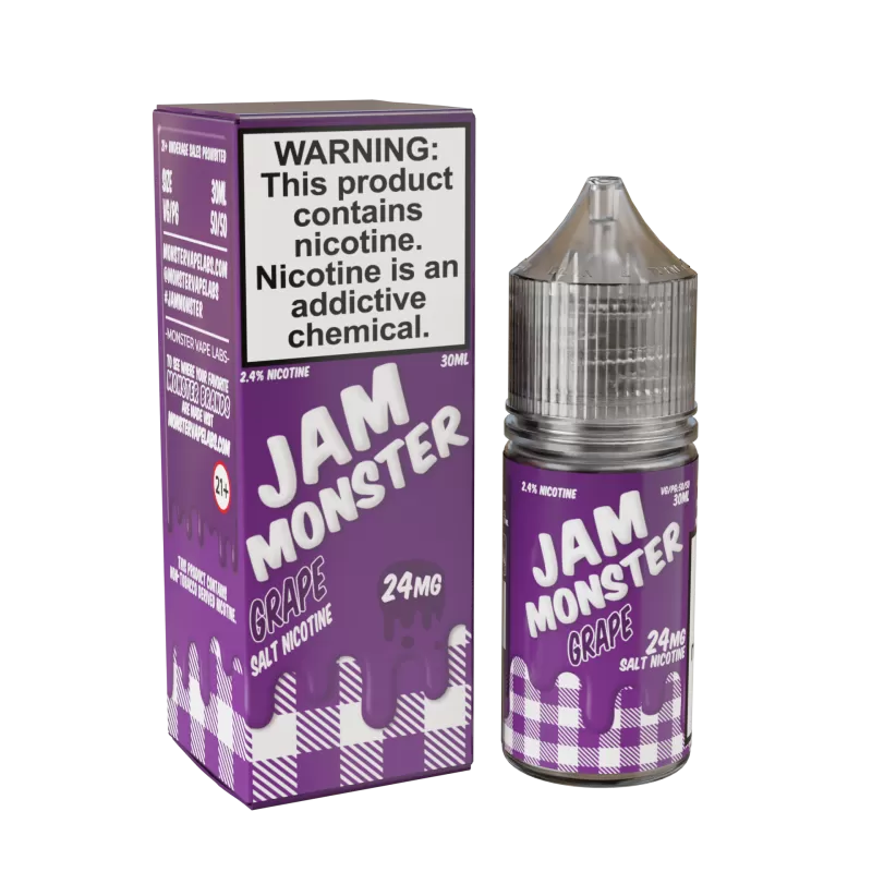 Jam Monster Salt - Grape - 30ML E-Liquid - 48MG