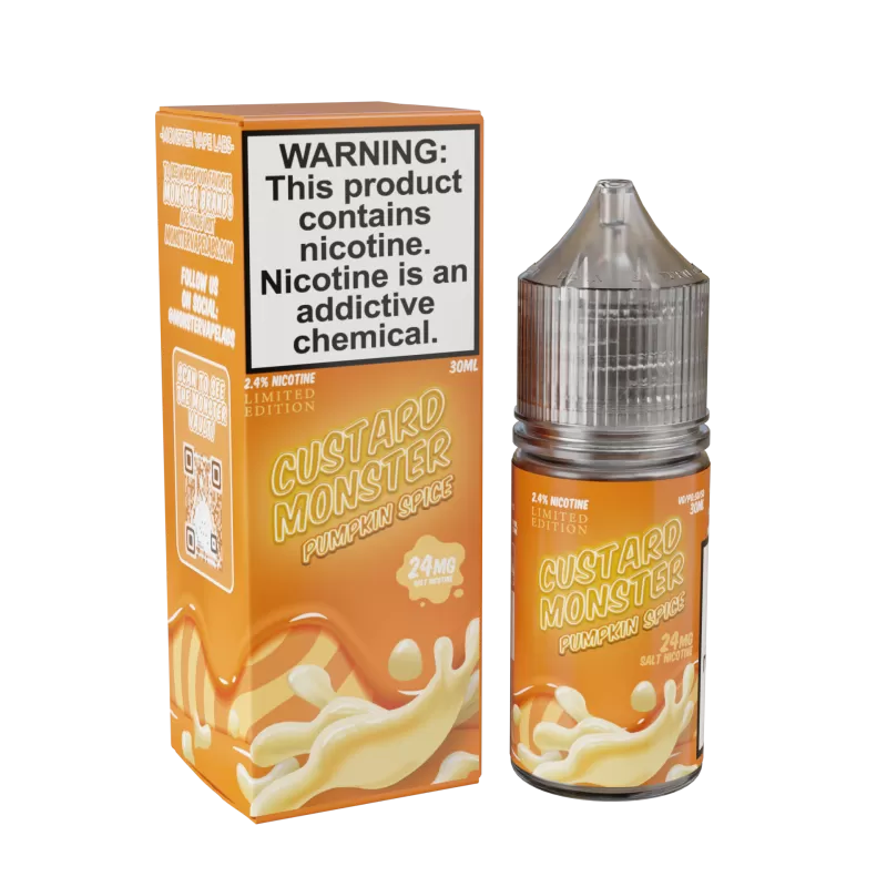 Custard Monster Salt - Pumpkin Spice - 30ML E-Liquid - 24MG