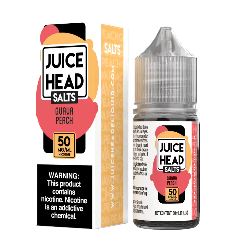 Juice Head Salts - Guava Peach - 30ML E-Liquid - 50MG