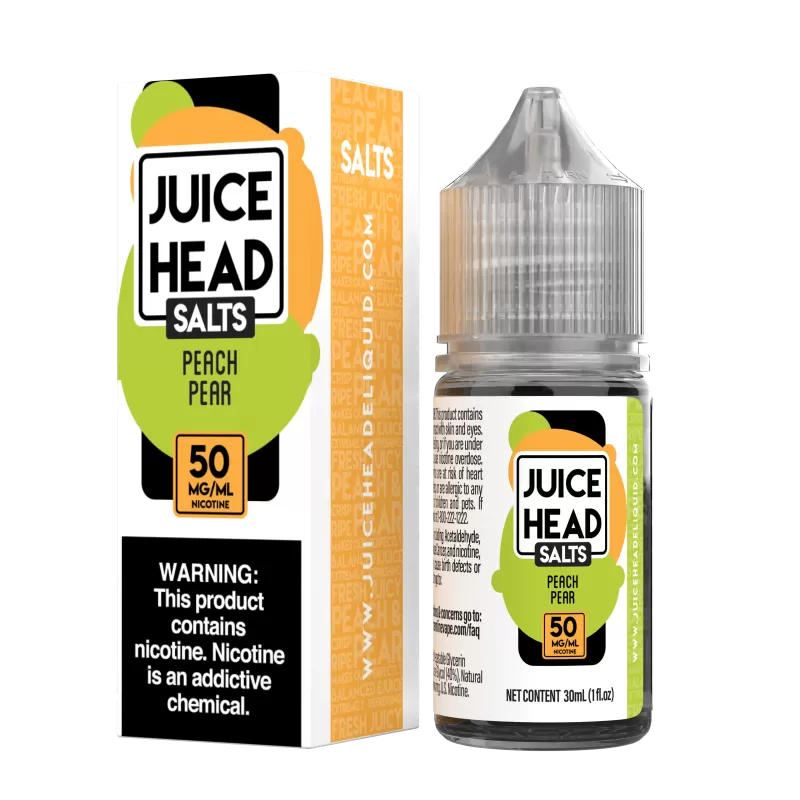 Juice Head Salts - Peach Pear - 30ML E-Liquid - 25MG