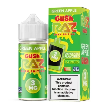 RAZ - Green Apple Gush - 100ML E-Liquid - 3MG