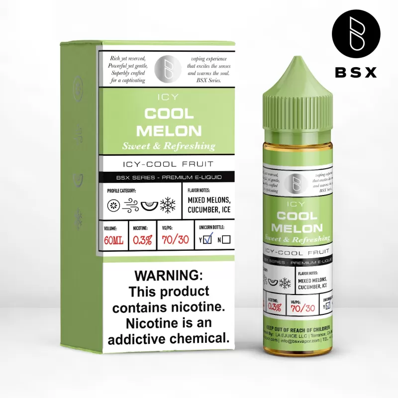 BSX Vapor BSX Series - Cool Melon - 60ML E-Liquid - 3MG