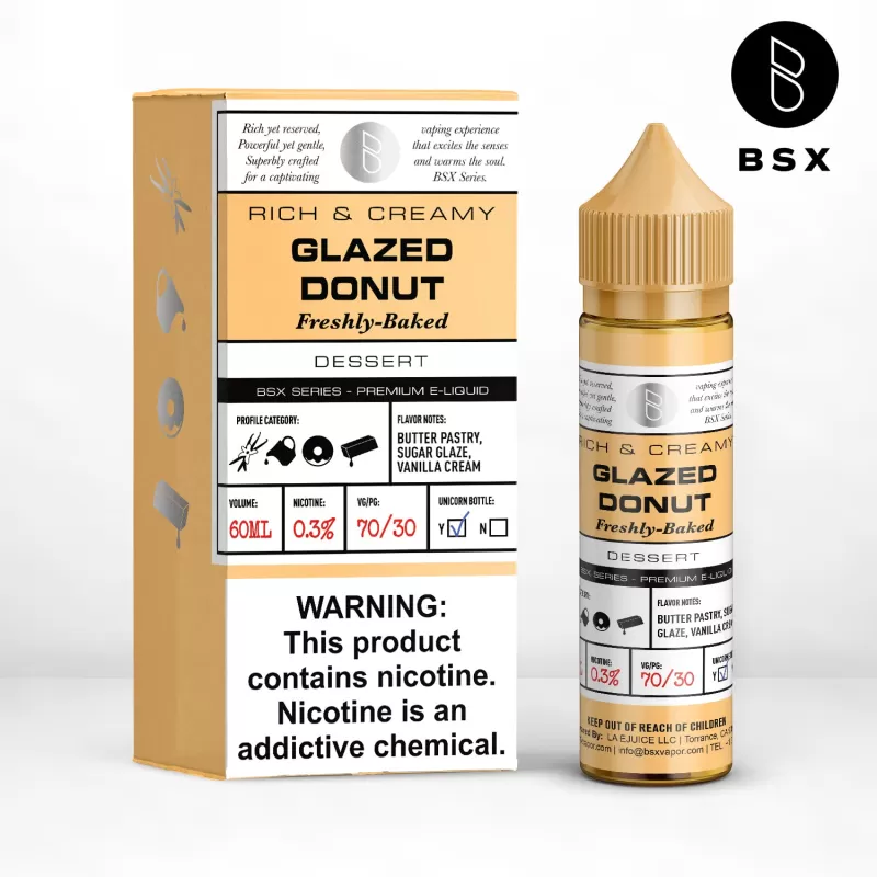 BSX Vapor BSX Series - Glazed Donut - 60ML E-Liquid - 0MG