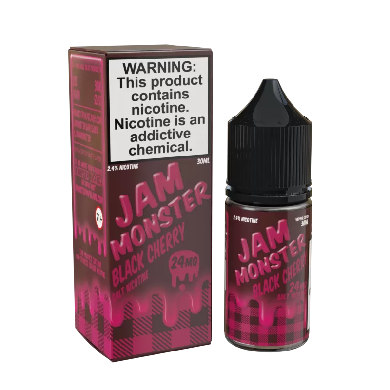 Jam Monster Salt - Black Cherry - 30ML E-Liquid - 48MG