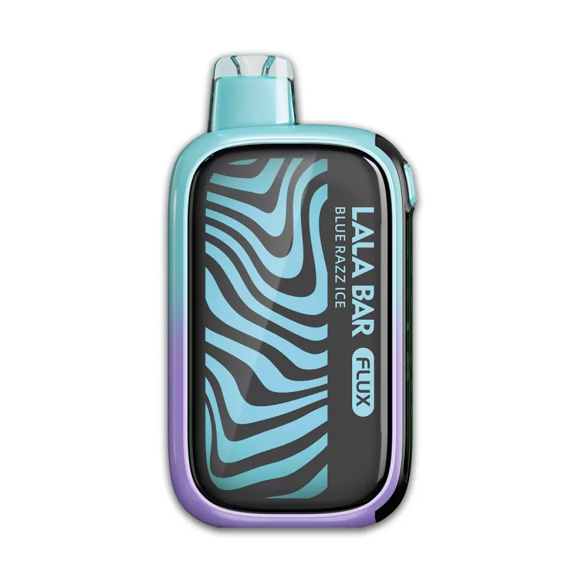 Assembled in USA | LALA BAR FLUX 40K Puff Disposable Device - 40,000 Puffs - Tropical Rainbow Blast (Ice+Sweet) - Image 3