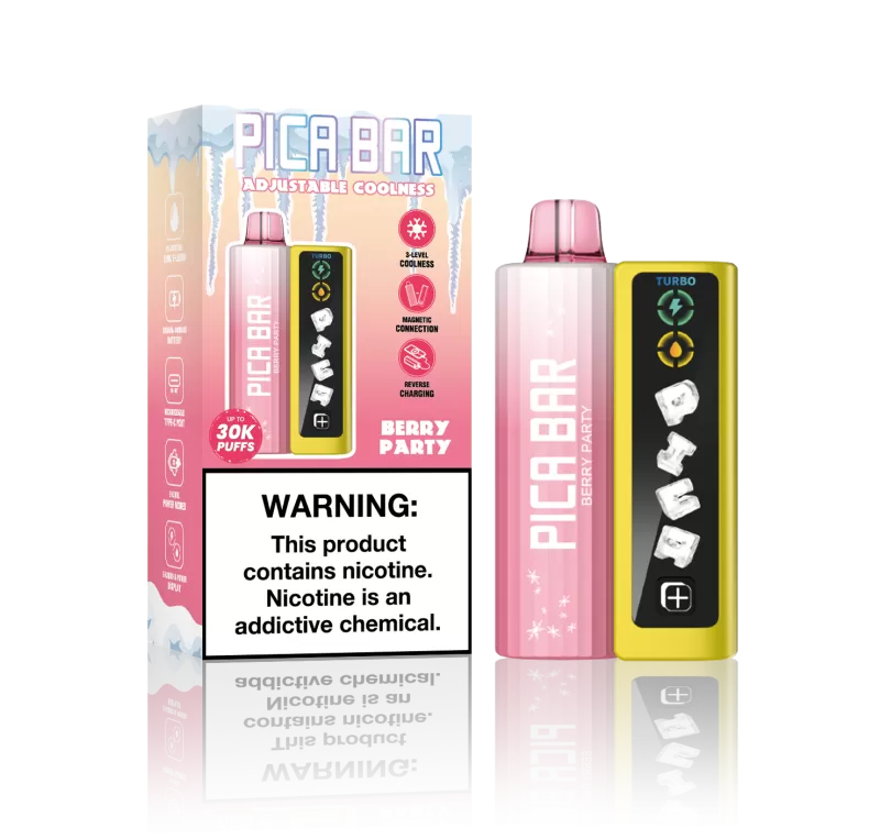 Assembled in USA | PICA BAR "TUNING" 30K Disposable KIT - 30,000 Puffs - Blackberry Cherry - Image 2