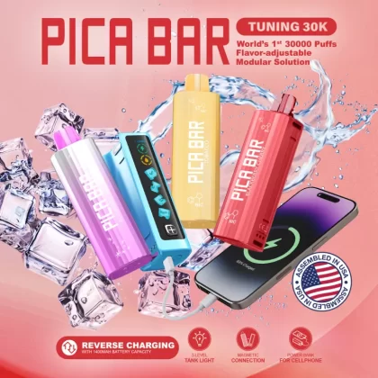 Assembled in USA | PICA BAR "TUNING" 30K Disposable KIT - 30,000 Puffs - Tobacco