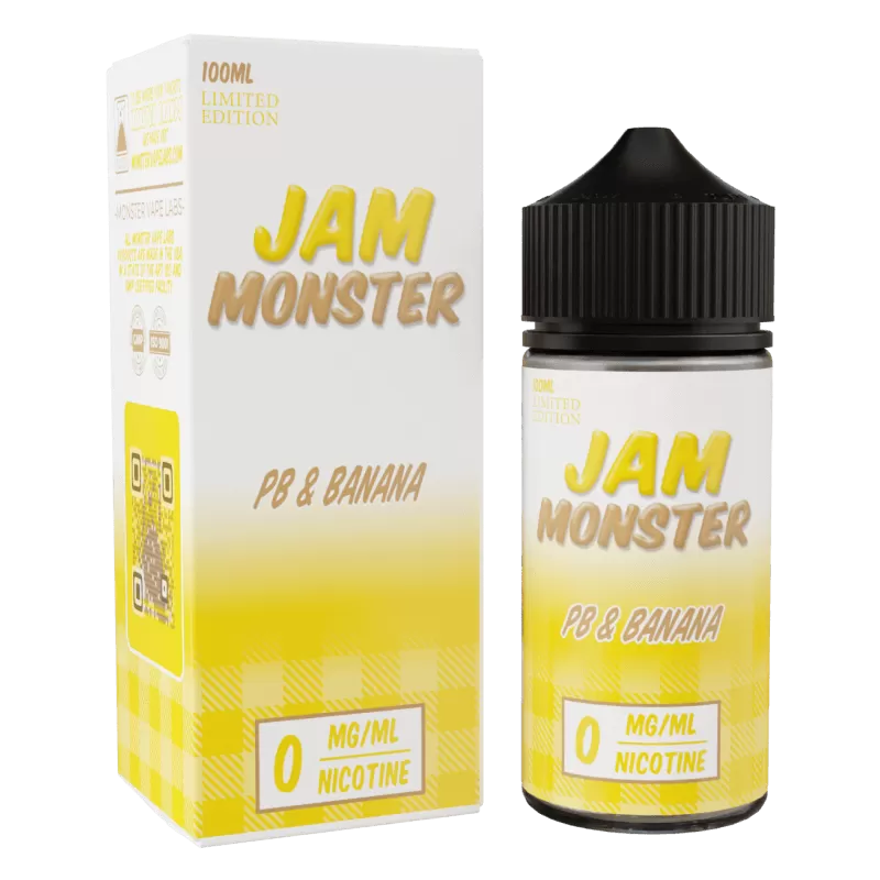 Jam Monster - PB & Banana - 100ML E-Liquid - 3MG