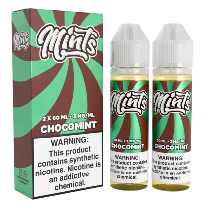 Mints Vape Co - Chocomint - 120ML E-Liquid (Twin 60ML Pack) - 3MG