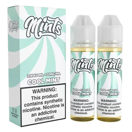 Mints Vape Co - Cool Mint - 120ML E-Liquid (Twin 60ML Pack) - 3MG