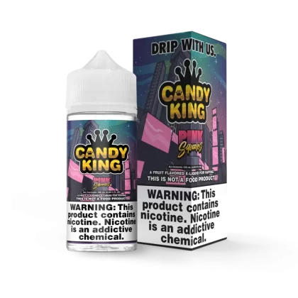 CANDY KING - Pink Squares - 100ML E-Liquid - 0MG
