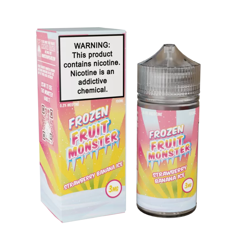 Frozen Fruit Monster - Strawberry Banana Ice - 100ML E-Liquid - 3MG