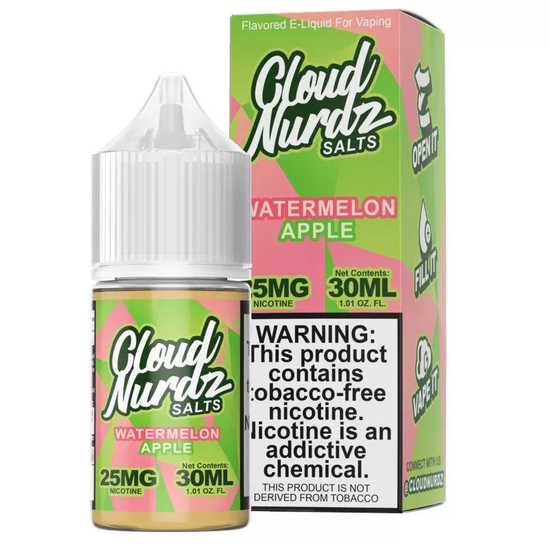 Watermelon Apple by Cloud Nurdz TFN Salts 30mL - 25MG