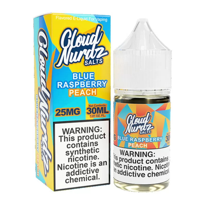 Peach Blue Raspberry by Cloud Nurdz TFN Salts 30mL - 50MG - Image 2