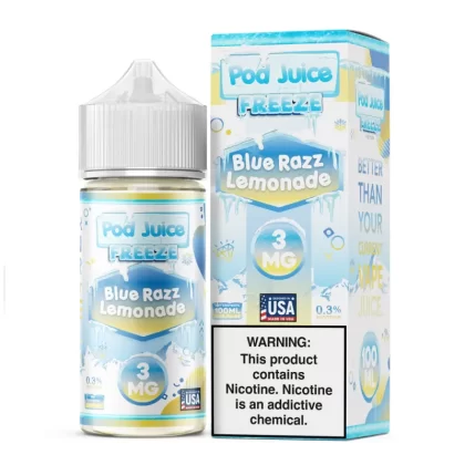 Pod Juice FREEZE - Blue Razz Lemonade - 100ML E-Liquid - 12MG