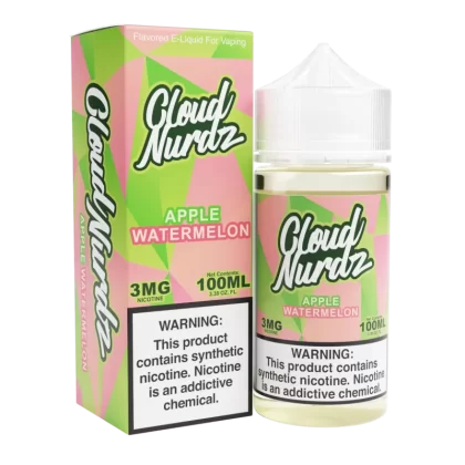 Cloud Nurdz - Apple Watermelon - 100ML E-Liquid - 6MG
