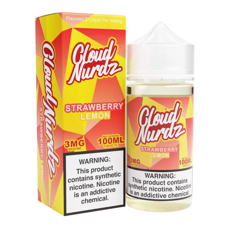 Strawberry Lemon by Cloud Nurdz TFN 100mL - 0MG - Image 2