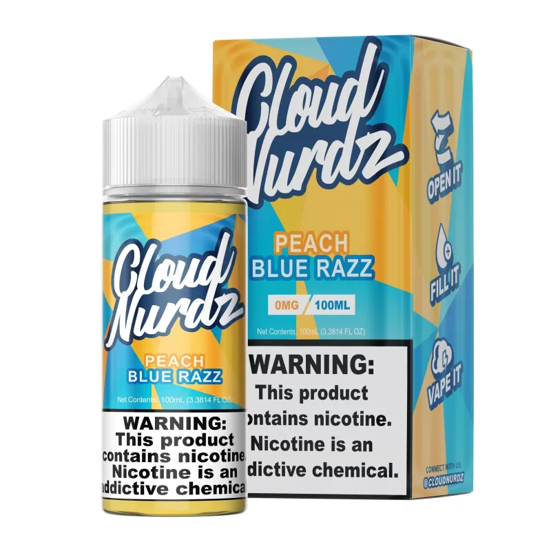 Peach Blue Razz by Cloud Nurdz TFN 100mL - 18MG