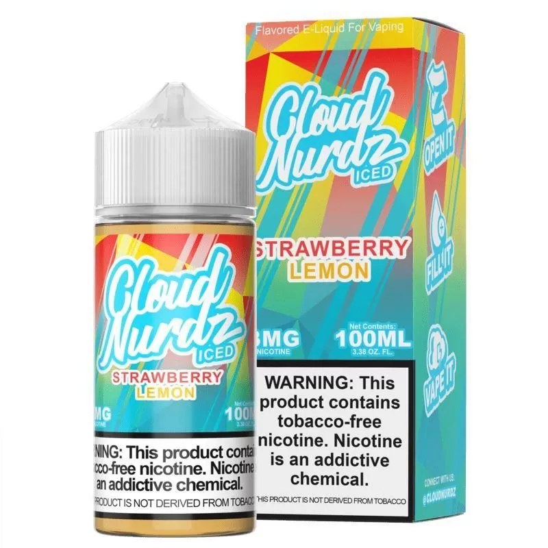 Strawberry Lemon Iced by Cloud Nurdz TFN 100mL - 12MG