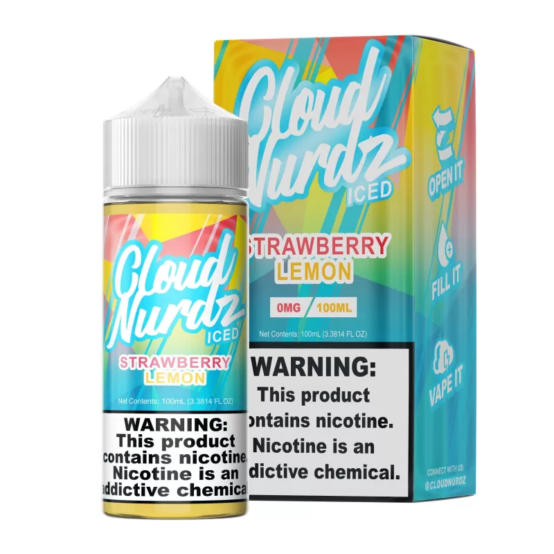 Strawberry Lemon Iced by Cloud Nurdz TFN 100mL - 12MG - Image 2