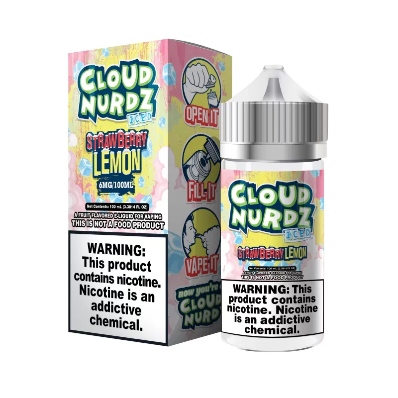 Strawberry Lemon Iced by Cloud Nurdz TFN 100mL - 12MG - Image 3