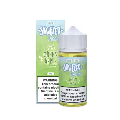 SKWEZED - Frozen Green Pucker (Green Apple) - 100ML E-Liquid - 0MG