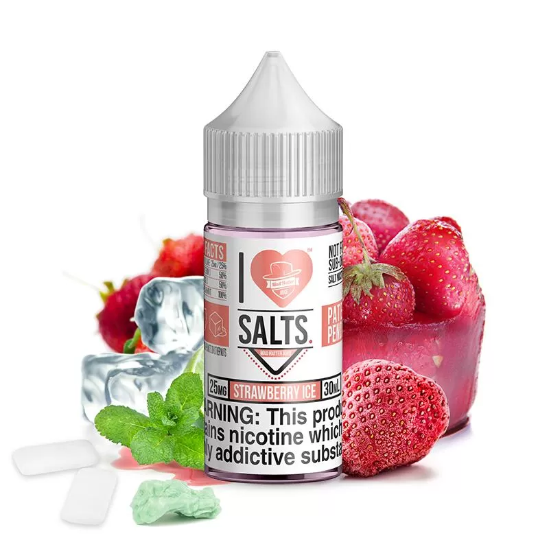 Strawberry Ice Salt by Mad Hatter EJuice 30ml - 50MG - Image 2