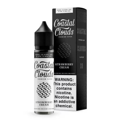Coastal Clouds - Strawberry Cream - 60ML E-Liquid - 3MG