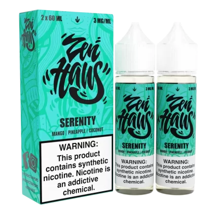 Serenity by ZEN HAUS E-Liquid 2X 60ml - 0MG