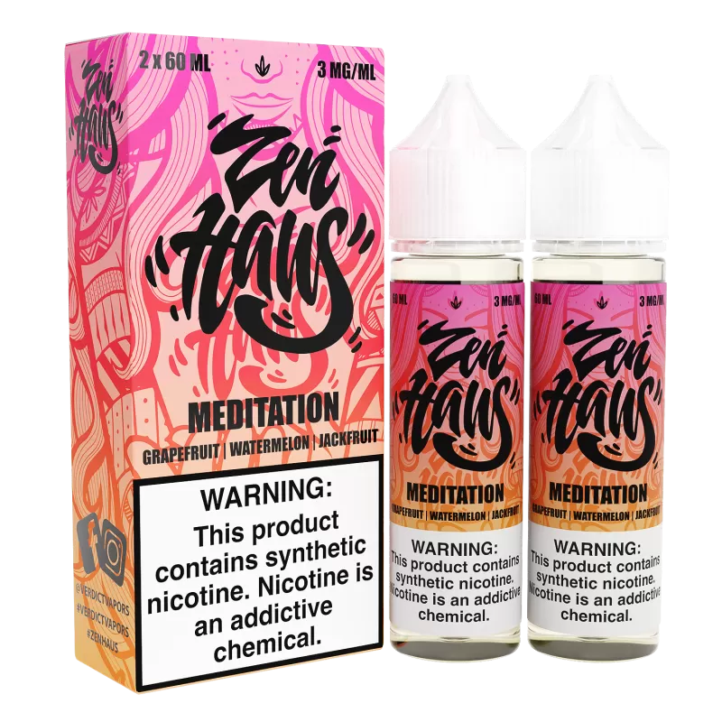 Meditation by ZEN HAUS E-Liquid 2X 60ml - 3MG