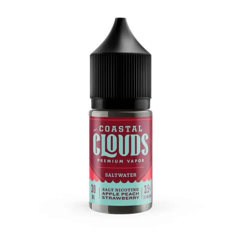 Apple Peach Strawberry by Coastal Clouds Salt Series - 30ML E-Liquid - 35MG - Image 2