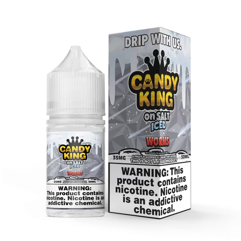 CANDY KING on SALT “ICED” - Worms - 30ML E-Liquid - 35MG