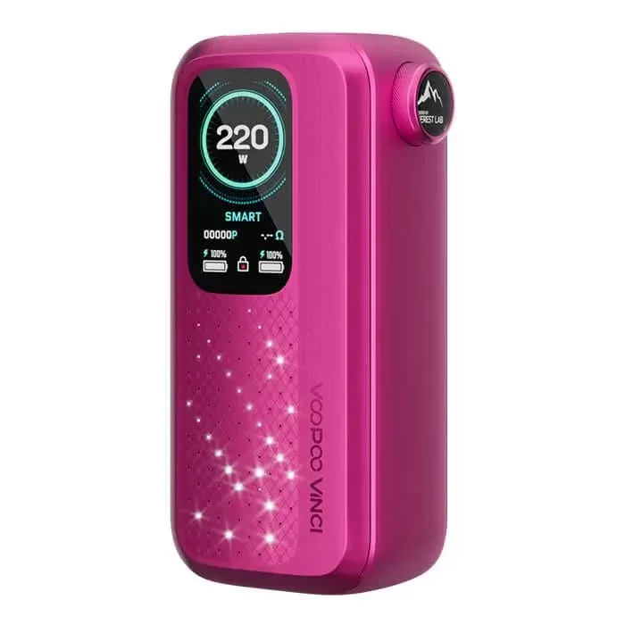 VooPoo Vinci Spark 220 Mod - Rose Red - Image 2