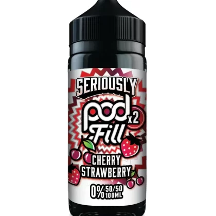 Cherry Strawberry By Seriously Pod Fill X2 50/50 E-Liquid 100ml Shortfill