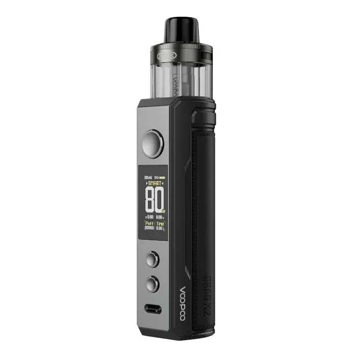 VooPoo Drag X2 Pod Vape Kit - Gray Metal - Image 3