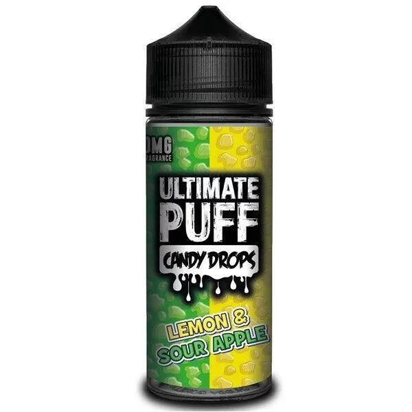 Lemon & Sour Apple Candy Drops By Ultimate Puff E-Liquid 100ml Shortfill