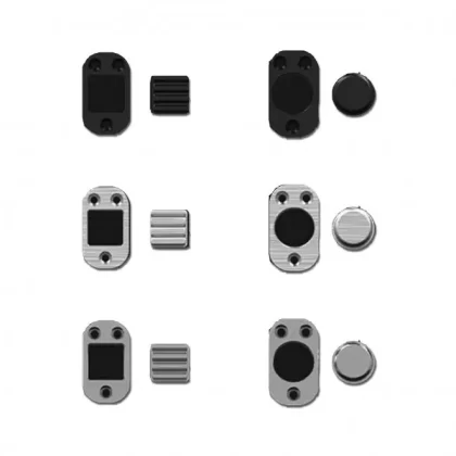 Abyss Round Button - Matte Black