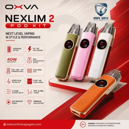 OXVA Nexlim 2 Pod Kit - Black Leather