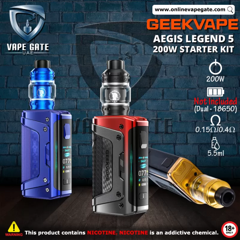 GEEKVAPE AEGIS LEGEND 5 200W STARTER KIT - Twilight Blue